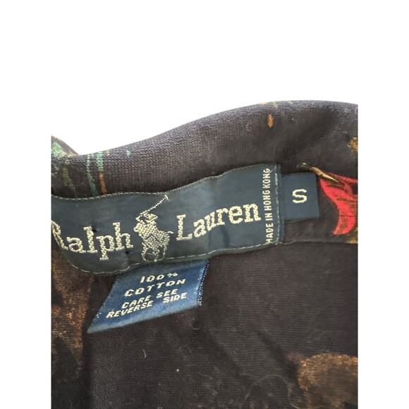 Vintage Ralph Lauren Polo Fox Hunt Print Shirt S - Picture 2 of 5